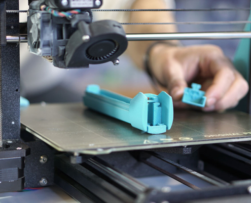 A 3D printed prototype of an LED dispenser device