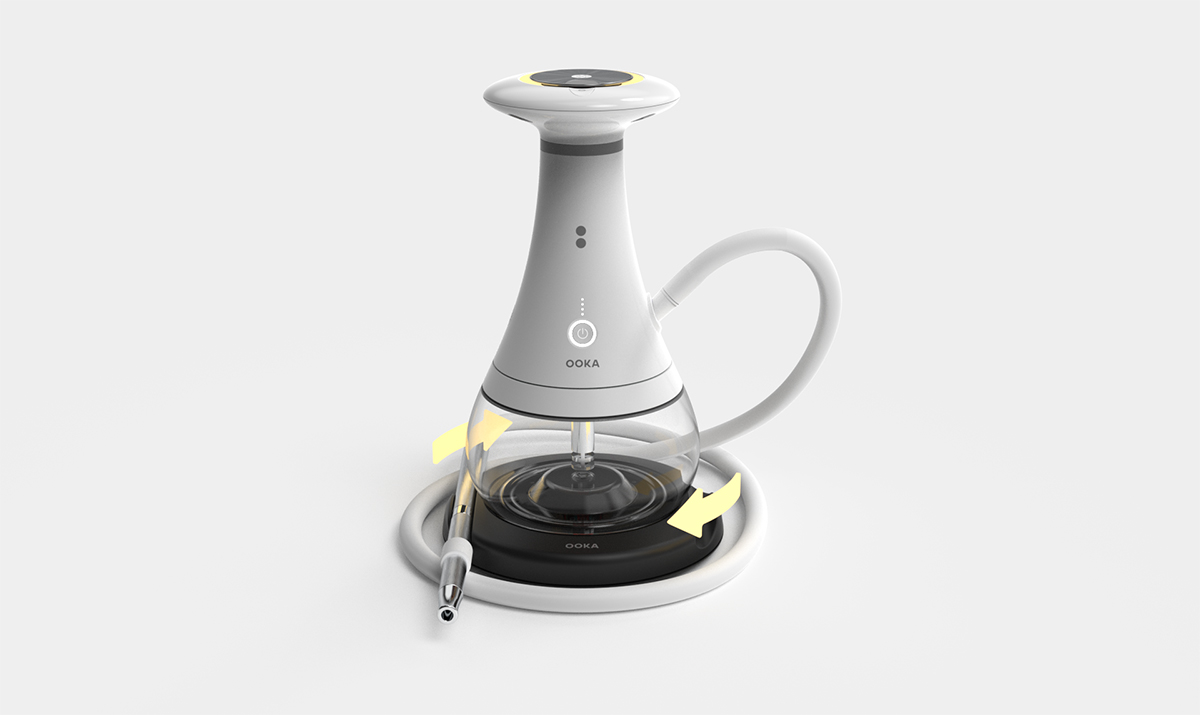 OOKA electronic shisha rotating base